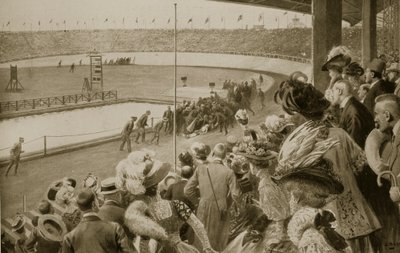 The Finish of the Marathon Race, the Olympic Games, 1908 by Samuel Begg